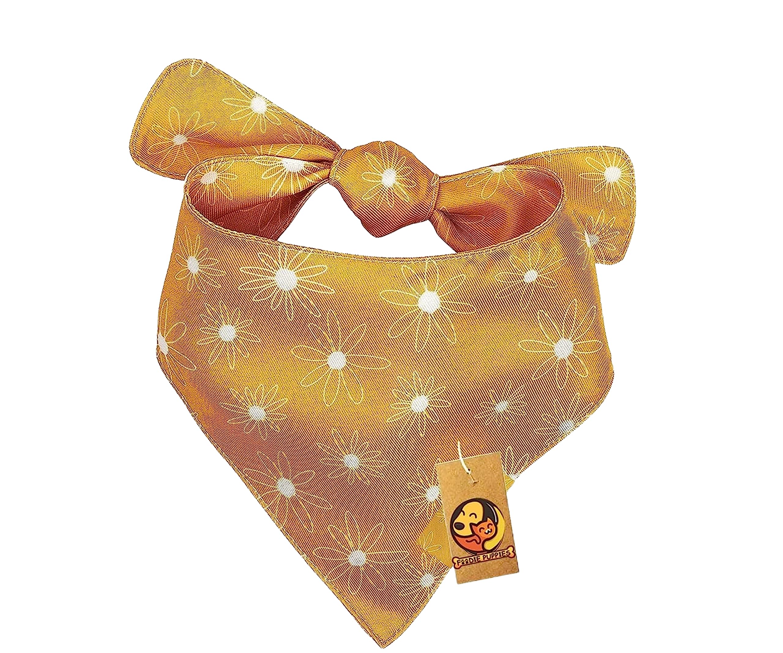 Foodie Puppies Flower Designer Pet Bandanas - Large, 24inch | Lightweight Polyester Material Pet Bandana, Adjustable Durable Dog Accessory for Small Dogs and Puppies | (B0BR1C4HV1) Amazon Price History, Amazon Price Tracker