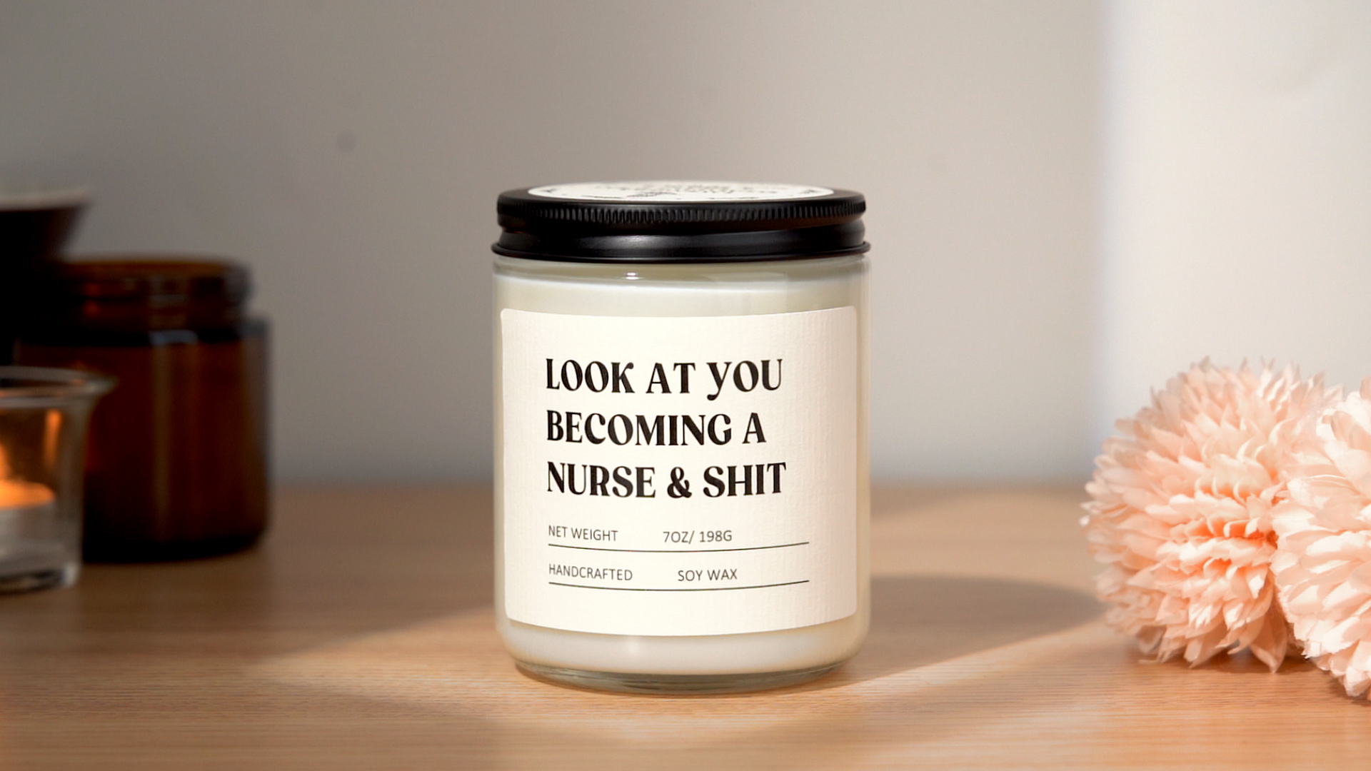 Craftique Nurse Gifts for Women Men, Nurses Week/Day/Appreciation Gifts- Funny Nurse Candle- Cool Graduation/Birthday/LPN RN Gift for Nurses, Nursing Student Gift, Nursing School, Future/New Grad