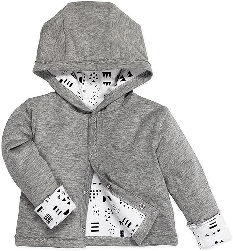 HonestBaby Baby Sudadera reversible de algodón orgánico
