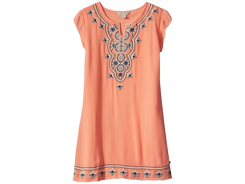 

Lucky Brand Kids Gemma Dress (Big Kids) (Camelia Pink) Girl's Dress