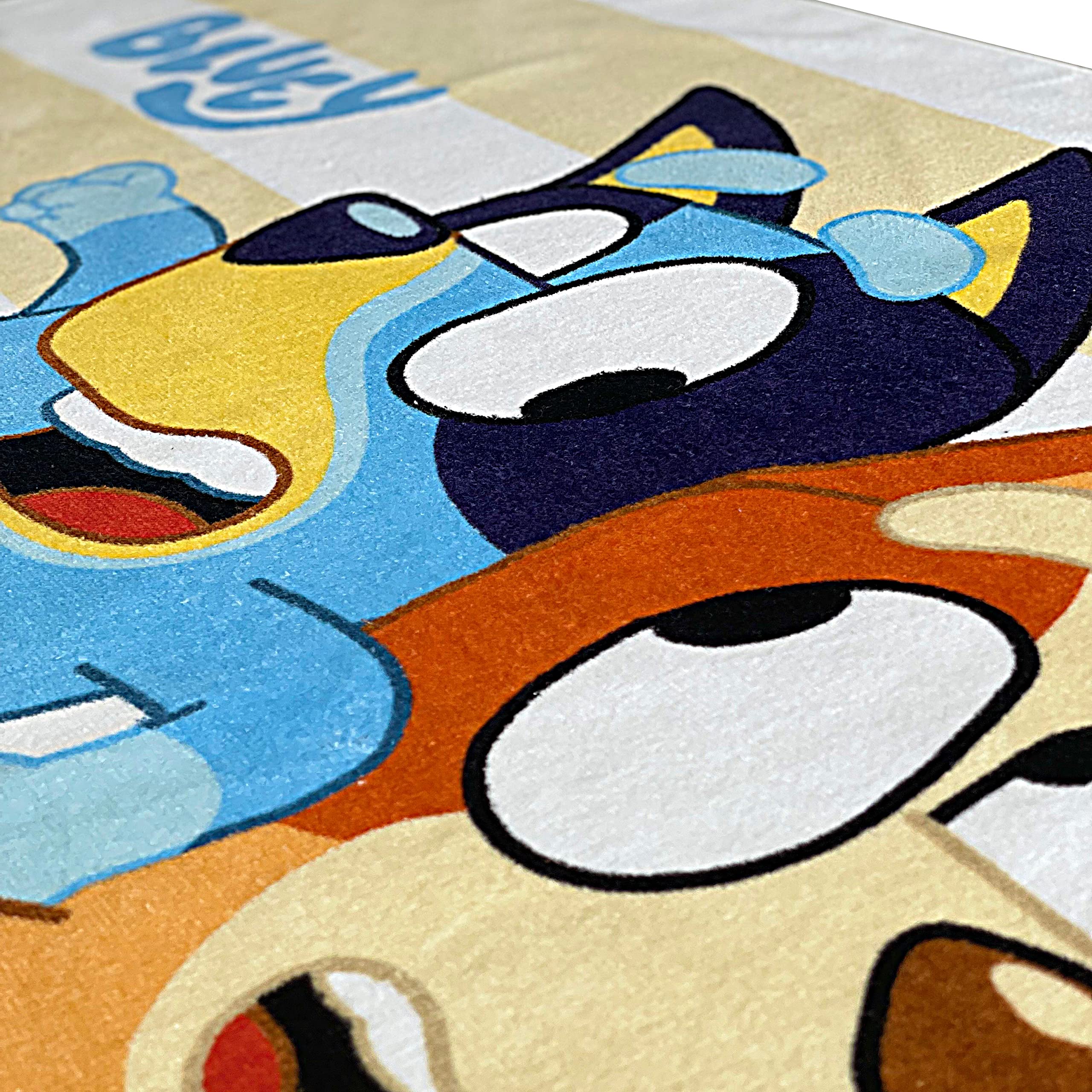 Bluey „I Love U“ Handtuch Für Kinder – 100% Baumwolle, 70x140 Cm, Weiches Velours – Für Strand, Pool & Bad