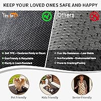 Vista 3 de Yimobra Tapete grande para puerta exterior, 36 x 24 pulgadas, impermeable, resistente, para puerta delantera, tapete de entrada de goma