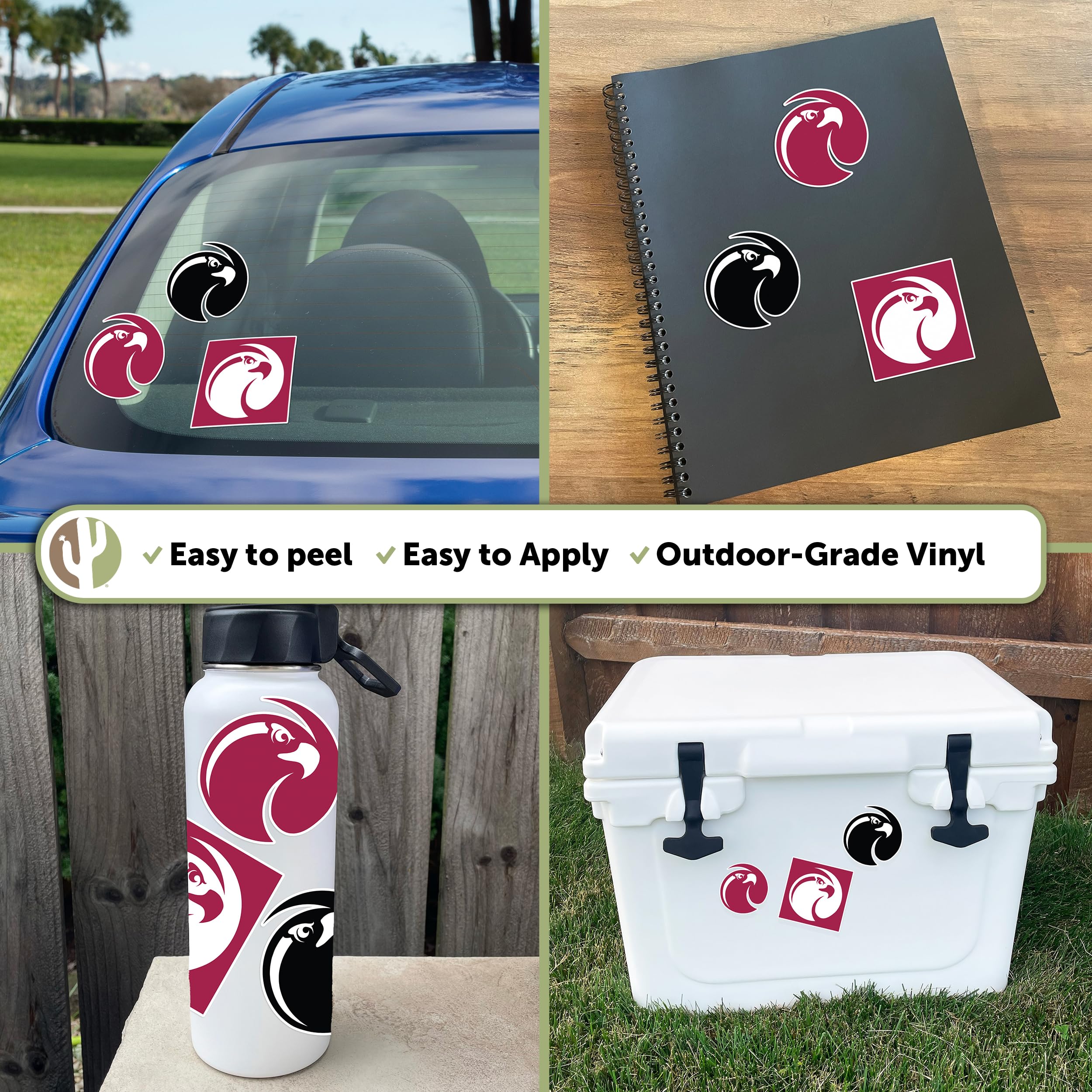 Seattle University Full Sheet Sticker Set - 9 Vinyl Decals For Laptop, Water Bottle, Car & Scrapbooking