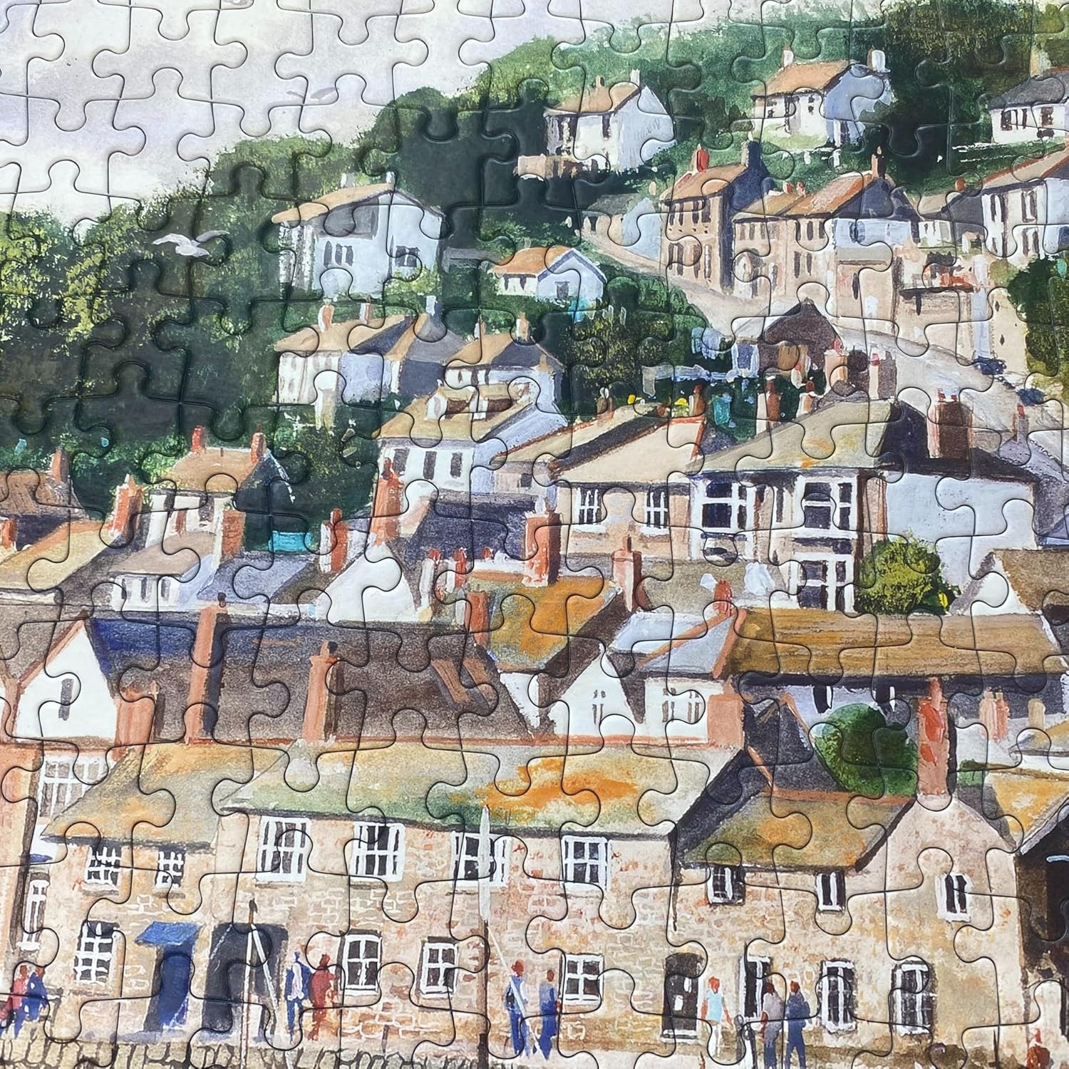 Gibsons Games Mousehole 1000 Piece Jigsaw Puzzle | Cornwall | Sustainable Puzzle for Adults | Premium 100% Recycled Board | Great Gift for Adults |