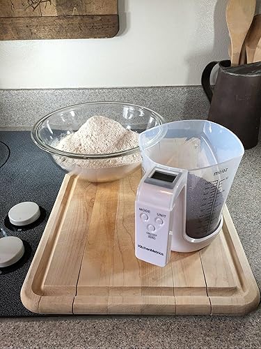 Vista 2 de Digital Kitchen Scale and Measuring Cup Blanco