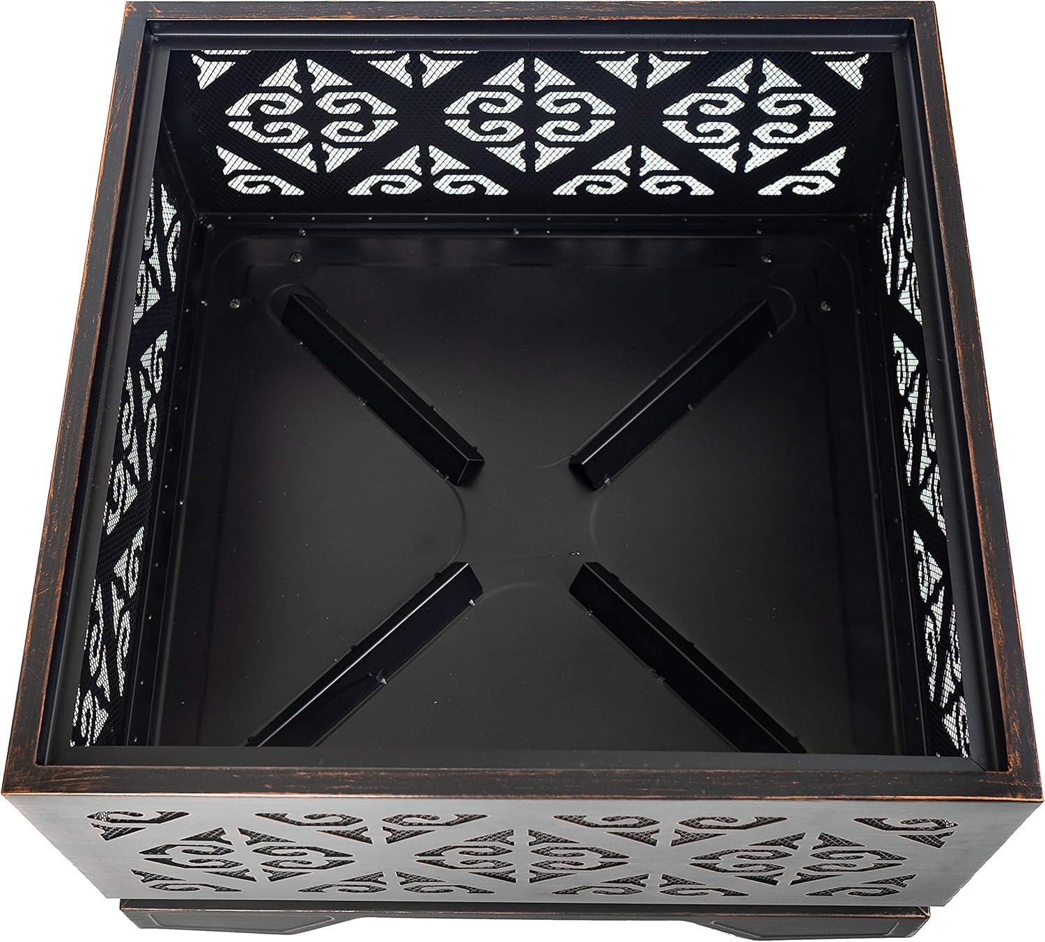 Pleasant Hearth OFW118S fire Pit, Rubbed Bronze : Patio, Lawn & Garden