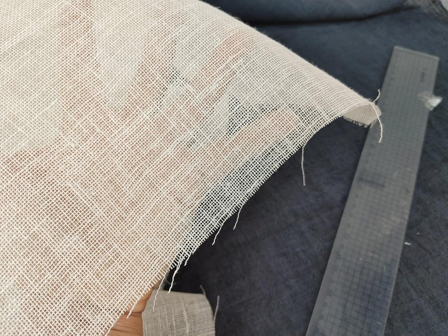 Hemp Mesh Fabric 840 Ivory