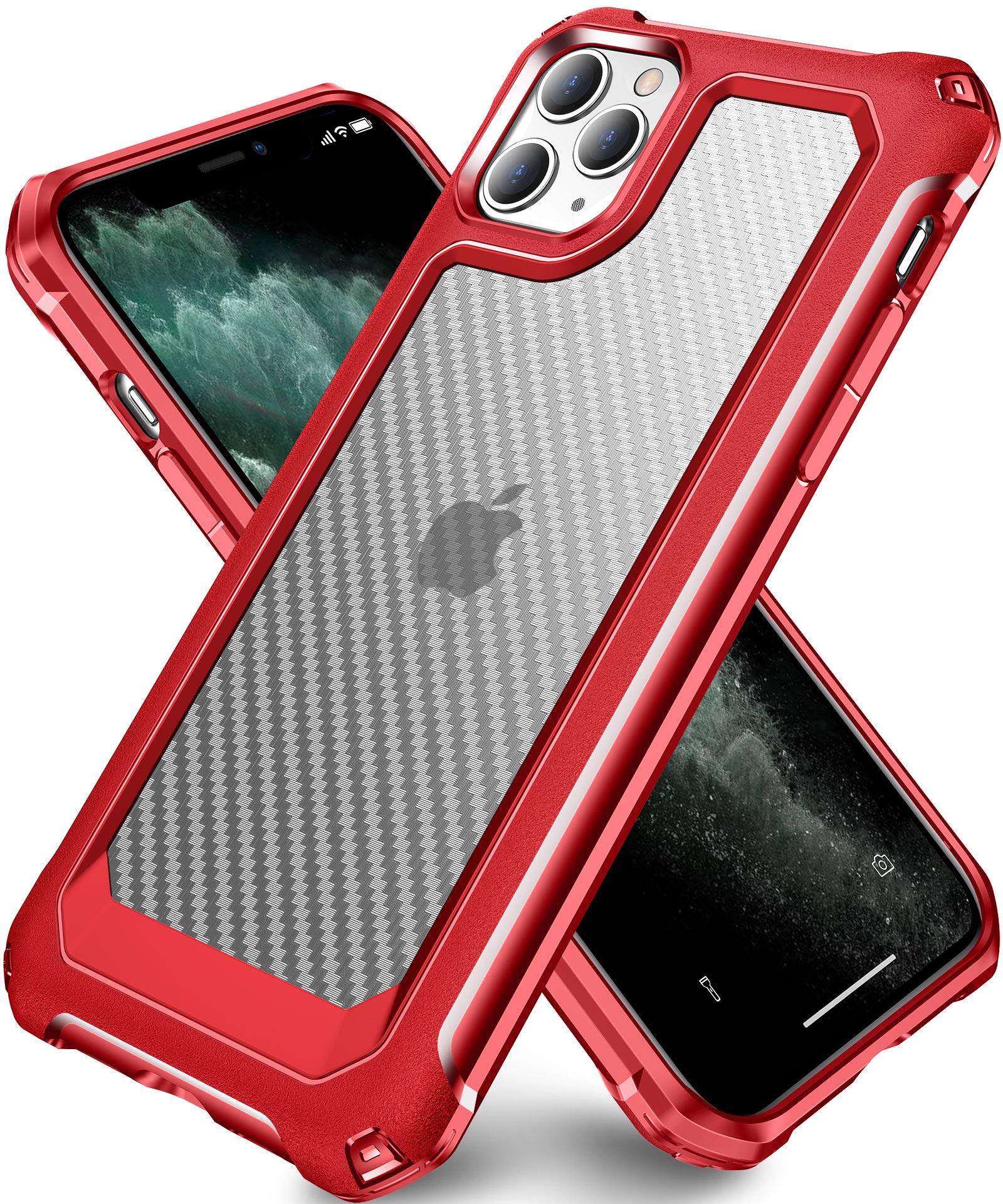 Supbeciphone 11 Pro Max Cases Hard Carbon Fiber Shockproof