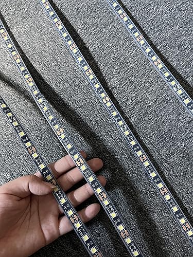 Miniatura 4 de NA Super Bright - Kit de 4 tiras de luces LED blancas puras de 6.5 pies, 4 enchufes DC12V intermitentes IP68, impermeables, luces de neón LED