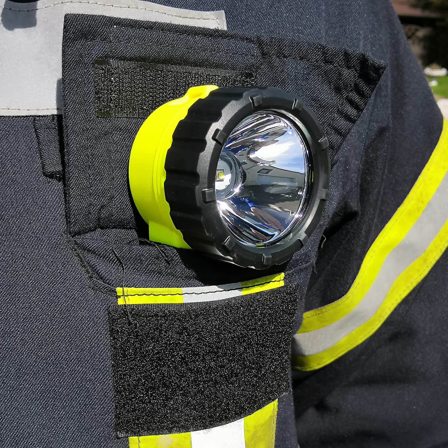 LED-MARTIN M-Fire - Lámpara de mano, diseño de bomberos, color amarillo