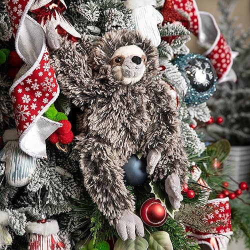 Miniatura 4 de The Petting Zoo Peluche de perezoso, regalos para niños, animales salvajes del zoológico Onez, juguete de peluche de perezoso de 13 pulgadas