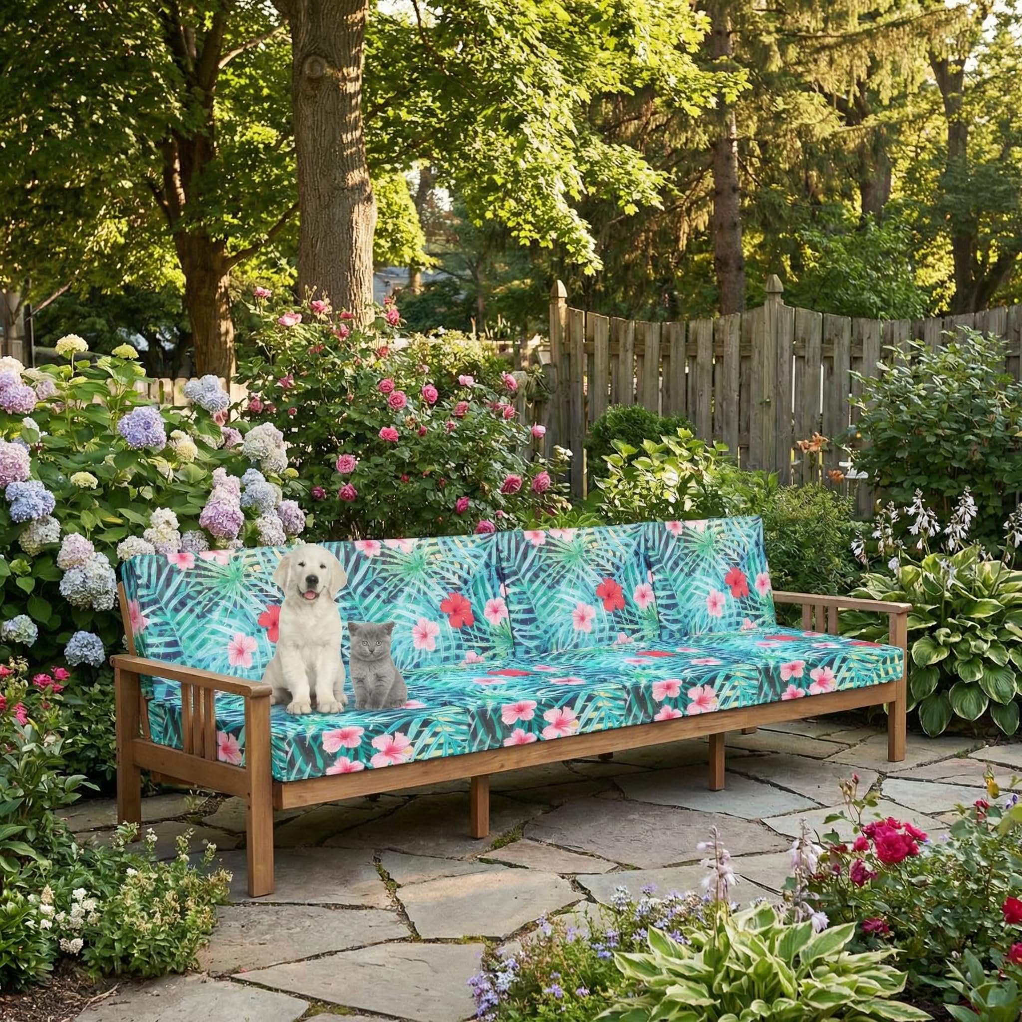 Colorful Patio Cushion Covers - 12 Pack -2