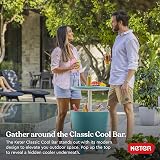 Keter Modern Cool Bar Outdoor Patio Furniture and Hot Tub Side Table with 7.5 Gallon Beer and Wine Cooler, Teal