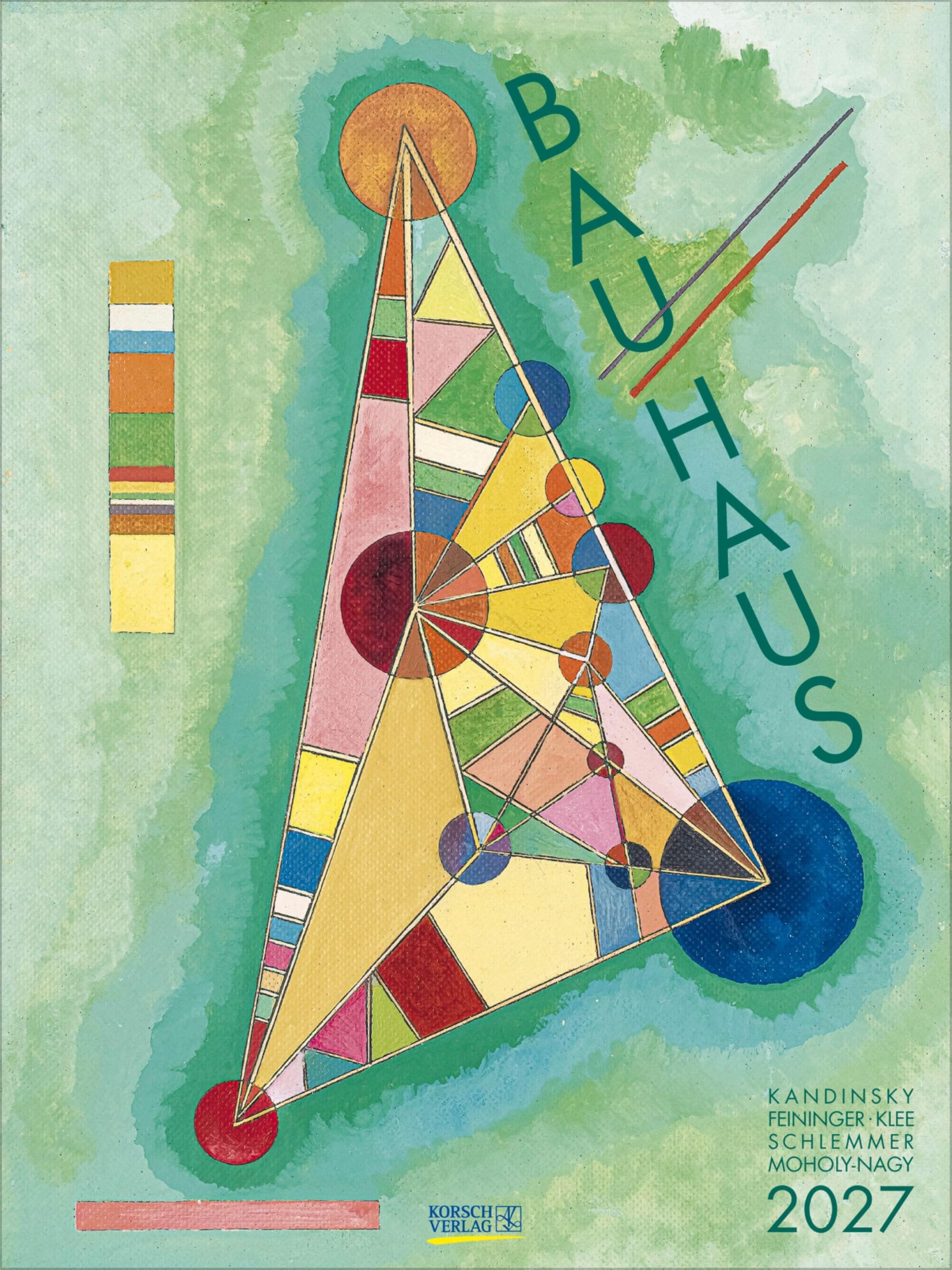 Bauhaus 2027: Großer Kunstkalender. Hochwertiger Wandkalender mit Meisterwerken des Bauhaus Stils. Kunst Gallery Format: 48 x 64 cm.