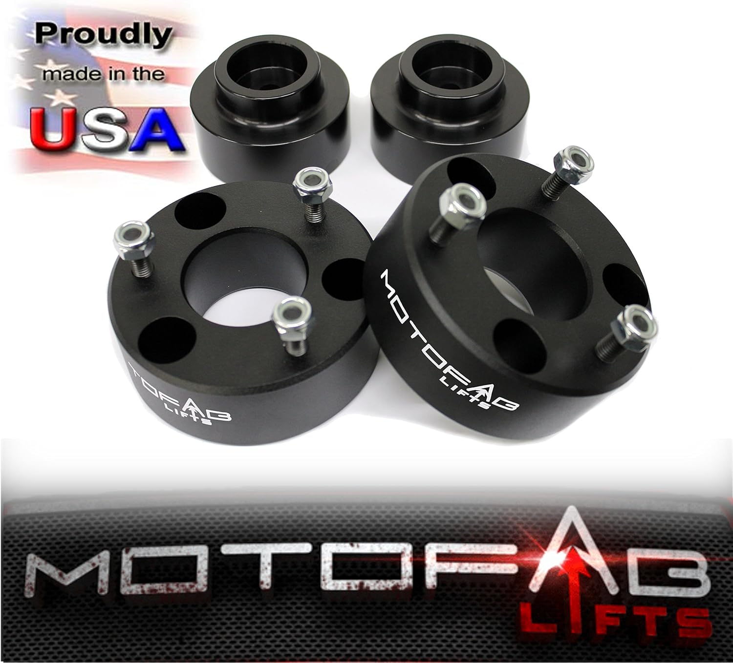 MotoFabLifts DR-3F-1.5R - 3 inch Front And 1.5 inch Rear Lift Kit Compatible with Dodge Ram Pickup