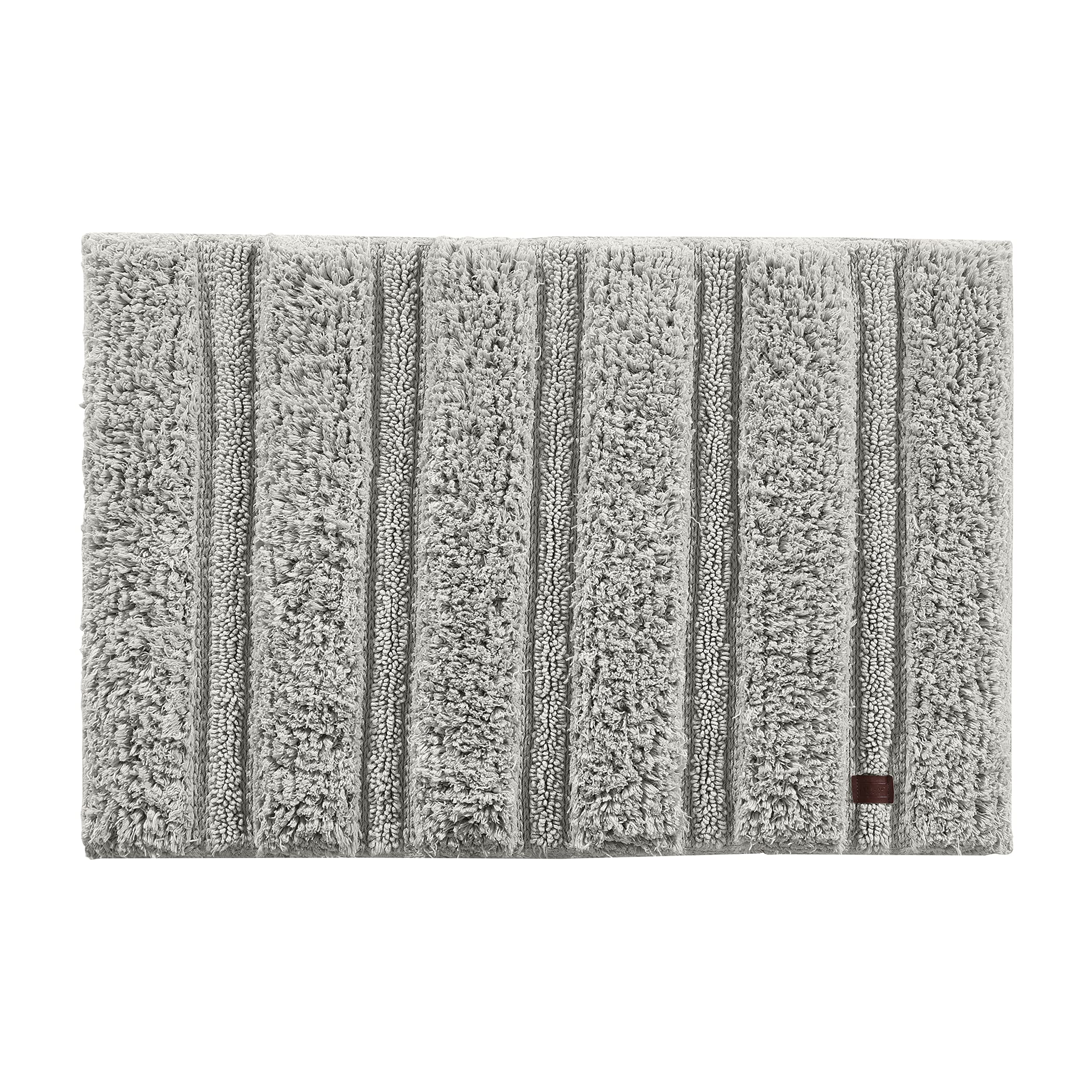 Spread Spain Cotton Resort Bathmat Super Absorbent Bathrug Floor Mats Non-Slip Rug for Home Kitchen and Bathroom 40x60 cm - London Fog