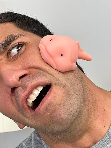 Miniatura 7 de Squishy Blobfish – Paquete de 2 – Feo o Lindo Blob Fish Squishies – El mejor regalo de broma para niños y adultos – Juguete para aliviar el estrés –