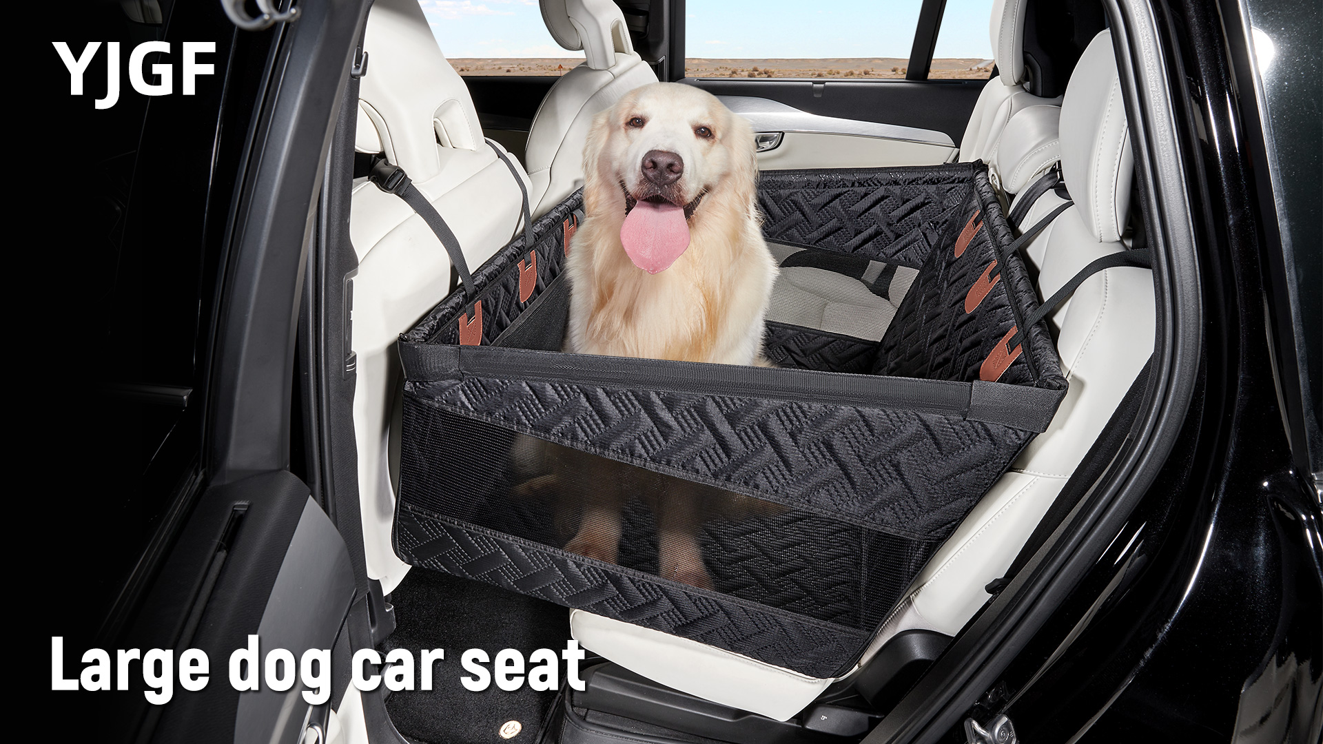 YJGF Large Dog Car Seat Large Size Dog,Pet Car Seat Cover for Back Seat Extende,Pet Booster - image 7