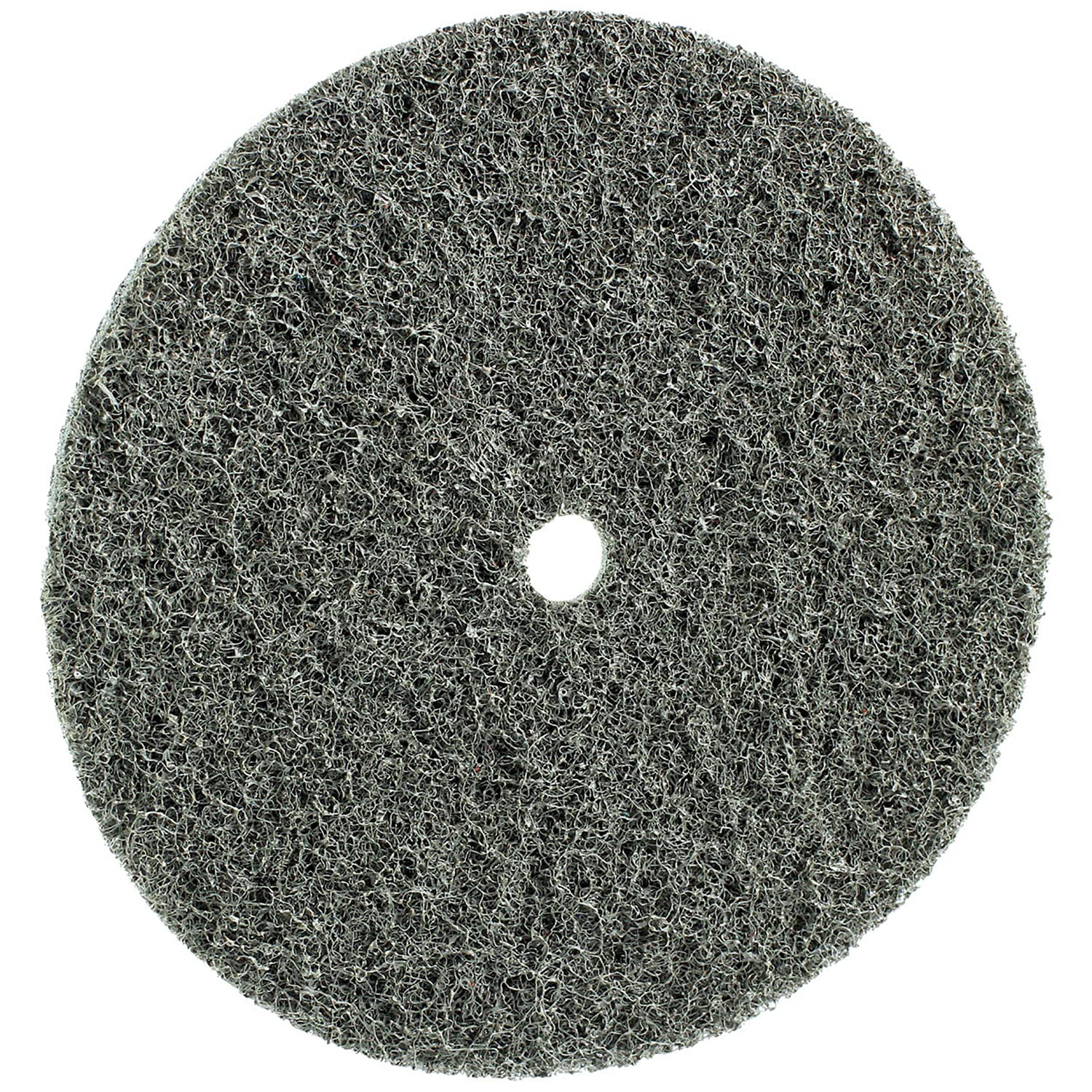 CS Unitec 80653 FIX Fleece (Nonwoven) Disc for The FIX Hook and Loop System, 6" Diameter, Superfine (Grey) (Pack of 10) 6" Superfine