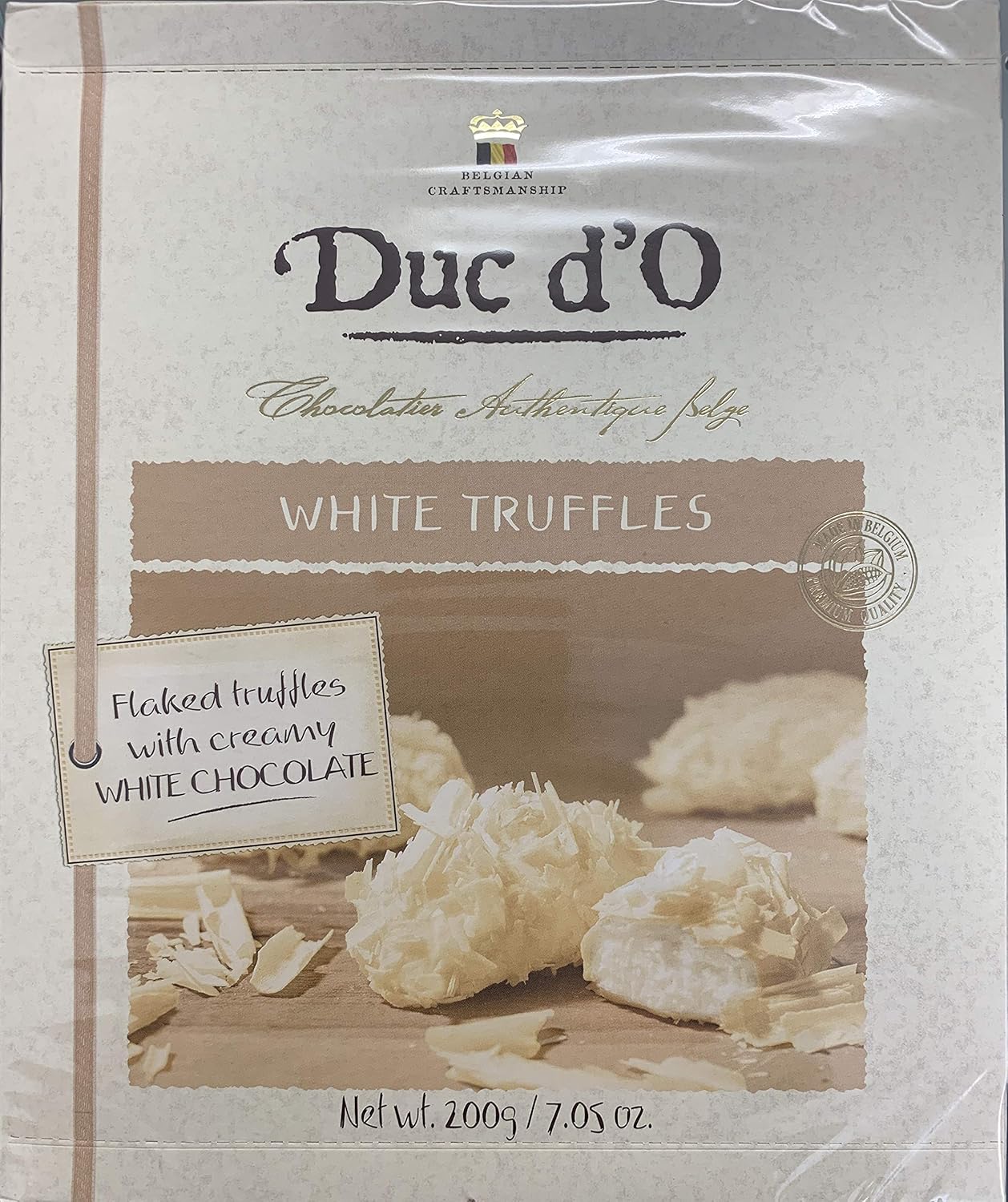 Duc d'O White Chocolate Flaked Truffles 200 g Amazon.co.uk Grocery