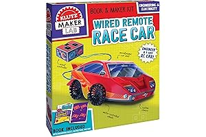 KLUTZ Wired Remote Race Cars STEM Kit: Build Your Own F1 Race Cars