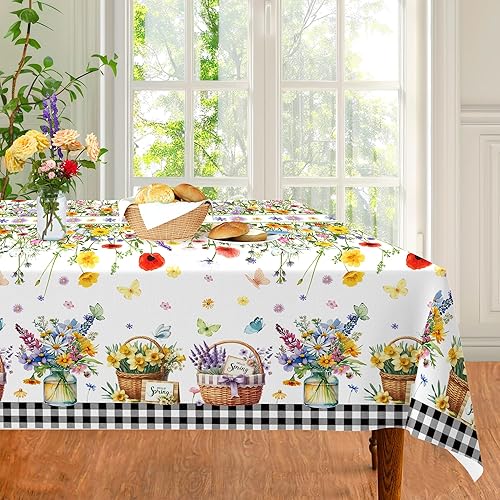 Miniatura 77 de CC HOME 1 pieza de mantel de plástico para fiesta de los 90 de 54 x 87 pulgadas de largo, mantel vintage retro de los 90 de hip hop, tema de 1990