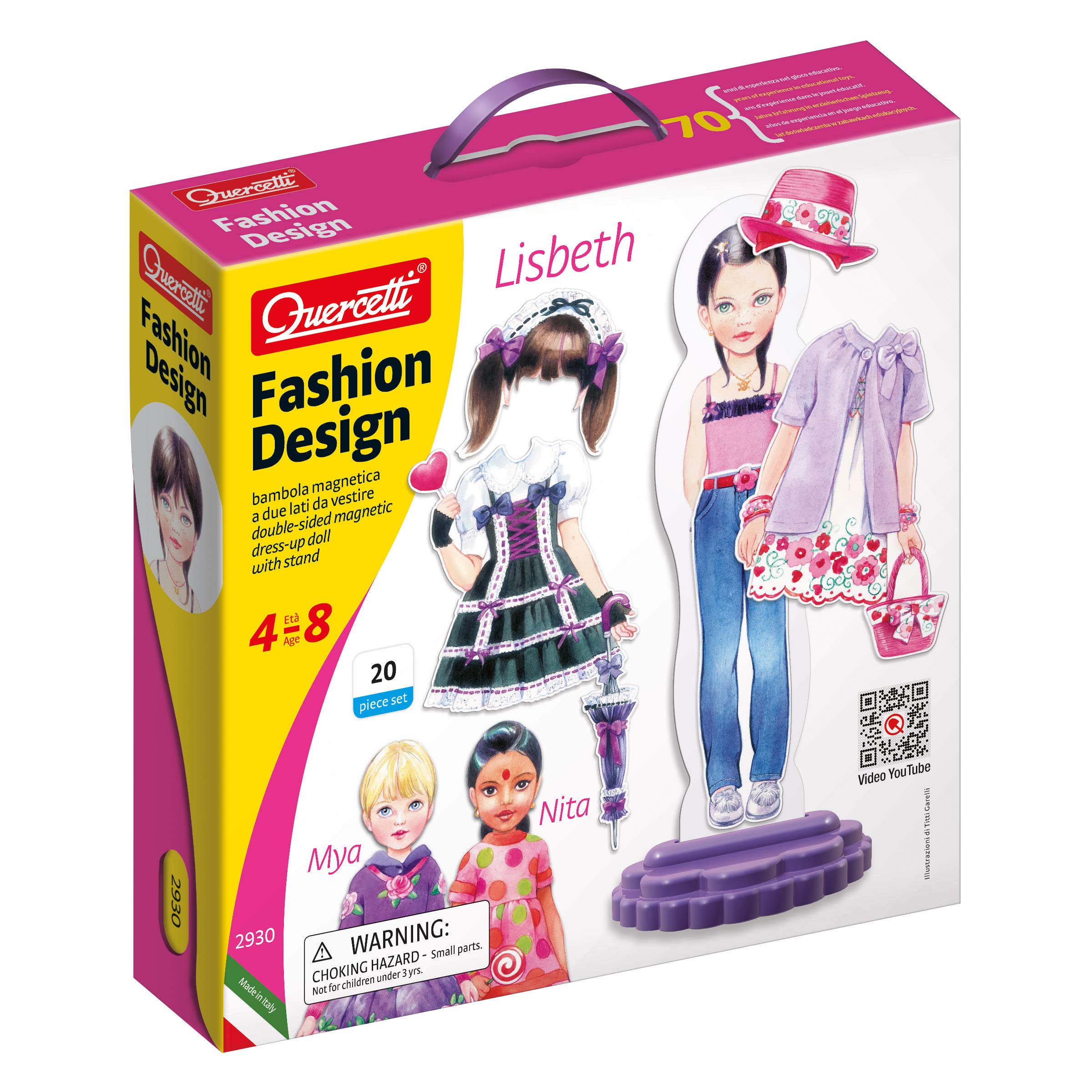 Quercetti - 2930 Fashion Design - Lisbeth, Multicolore