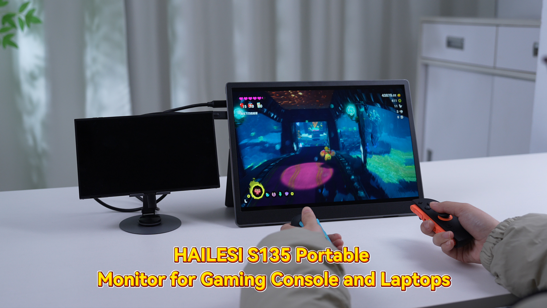 HAILESI S135 13.5 Inches Portable Monitor for Switch 2 Laptop