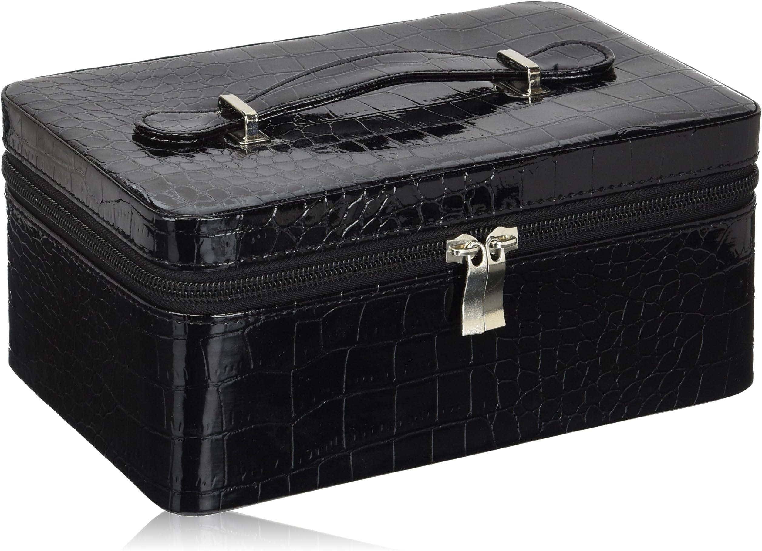 Essential Oils Carrying Case Bags Holds 24pcs 15ml Bottles 60pcs 2ml - Beautiful Custom Hard Shell Exterior Take It on the Road Essential Oil Case Storage (Black Color)