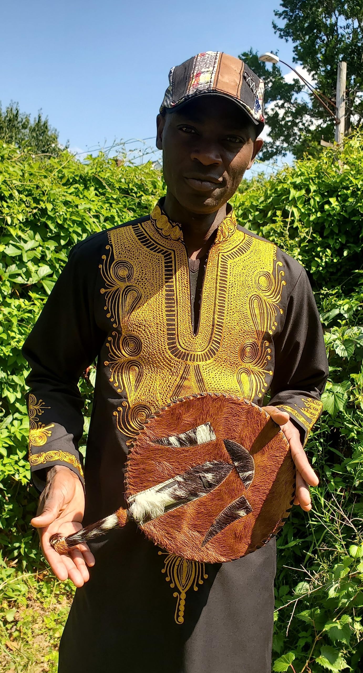 Borsa A Mano Paglia Tonda Manici Cuoio | Gelsomini - Foto 7