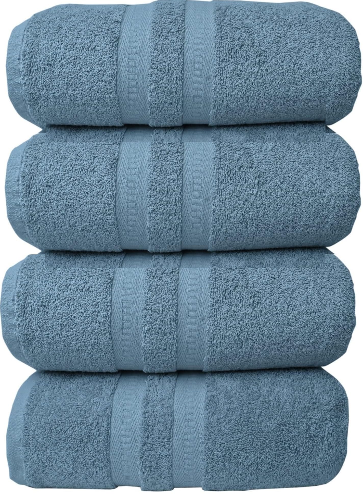 Manucci Siver Extra Large Jumbo Bath Sheets 90 X 150Cm 500Gsm 100% Egyptian Cotton Towel (, 4)