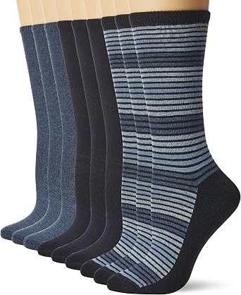 No nonsense womens Flat Knit Crew Sock