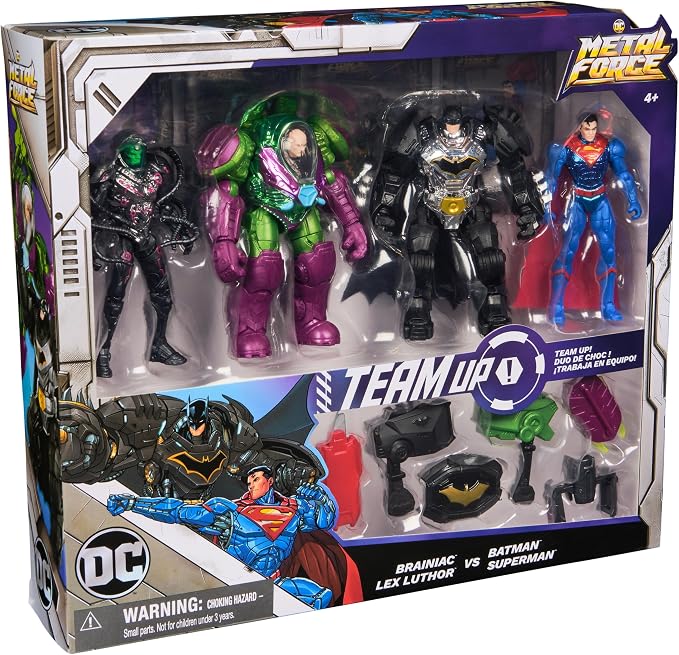 Set Figuras de Acción DC Comics Metal Force 4 Pulgadas miniatura 9