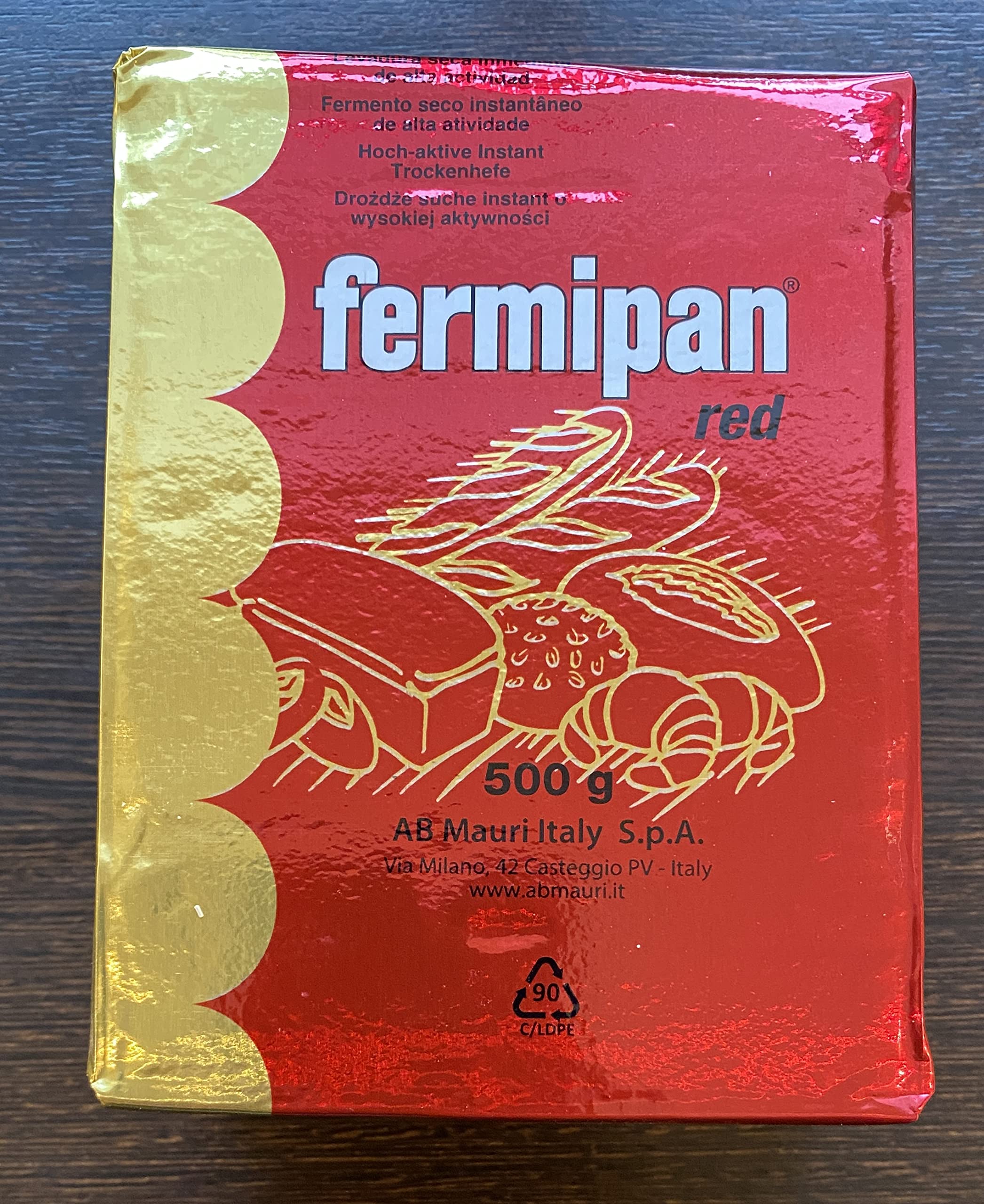 Fermipan Hefe 2 kg Trockenhefe Backhefe Instant Hefe (4 x 0,5 kg)
