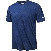 KEFITEVD Men's Quick Dry T Shirts Short Sleeve Sport Tops Lightweight Gym Running T Shirt Men Breathable Activewear