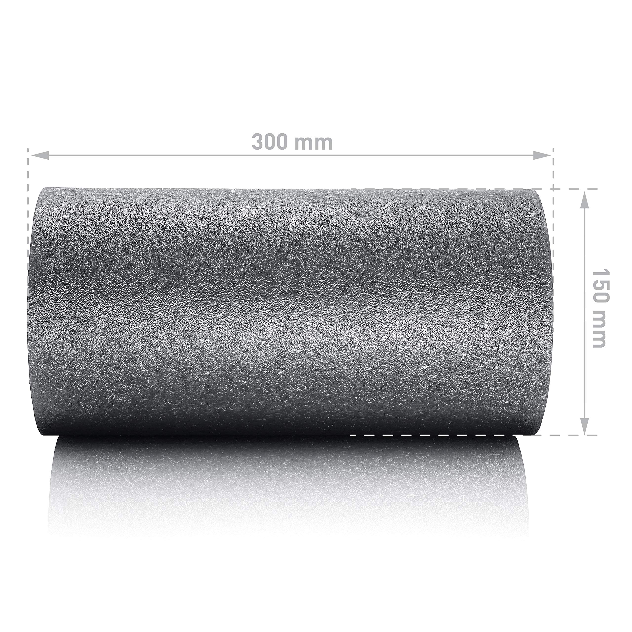 BODYMATE Foam Roller Standard Medio-Duro Lunghezza 30 cm Diametro 15 cm con ebook Gratuito - Foam Roller Professionale in Vari Colori e Misure