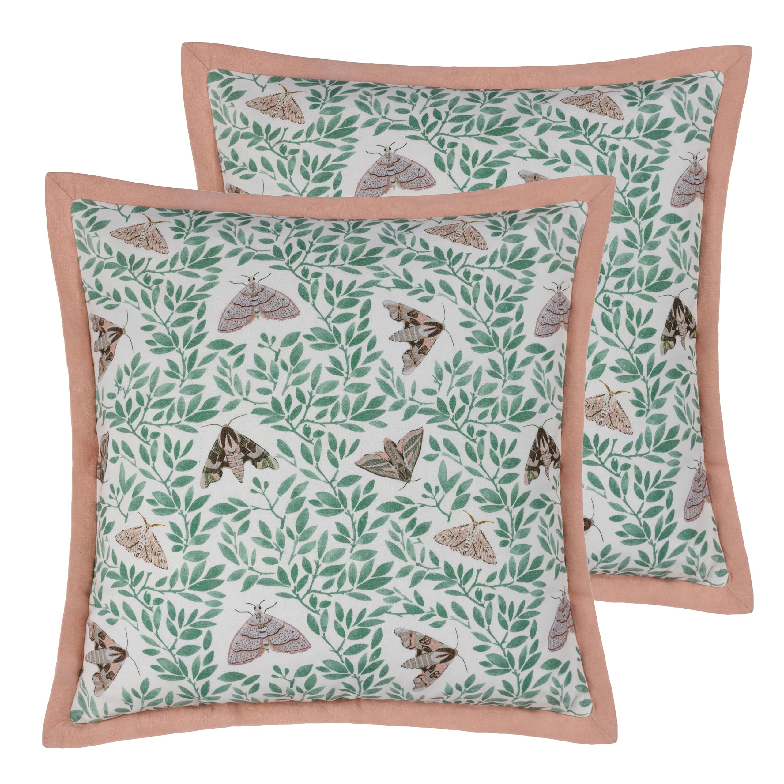furn. Wylder Silk Moth Feather Filled Cushions Twin Pack
