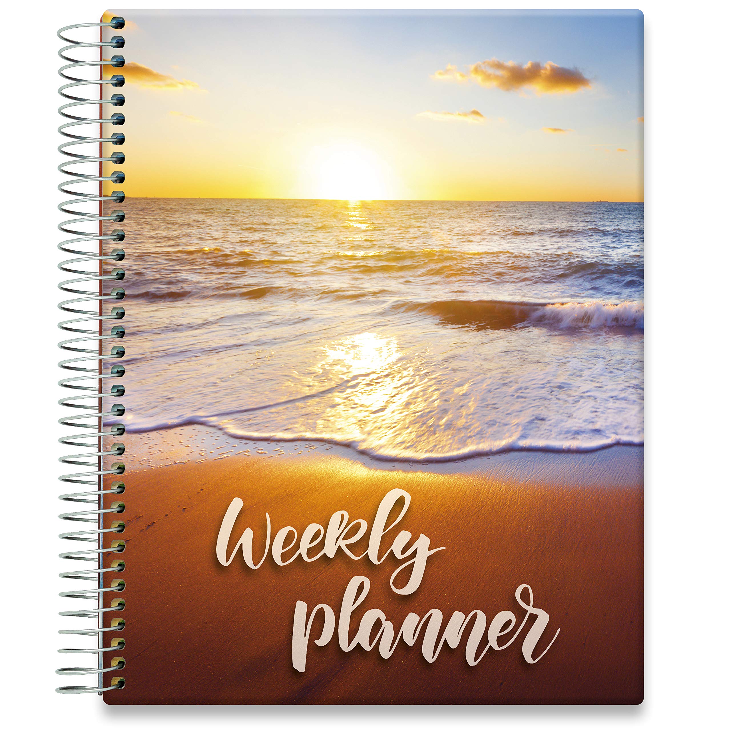 Tools4Wisdom 2022 Planner 2021-2022 Calendar - October 2021 to December 2022 Planner - Full Color Daily Planner w/ Weekly and Monthly Planner Spreads - 8.5x11 Hardcover - O15S - Beach w Planner Quote