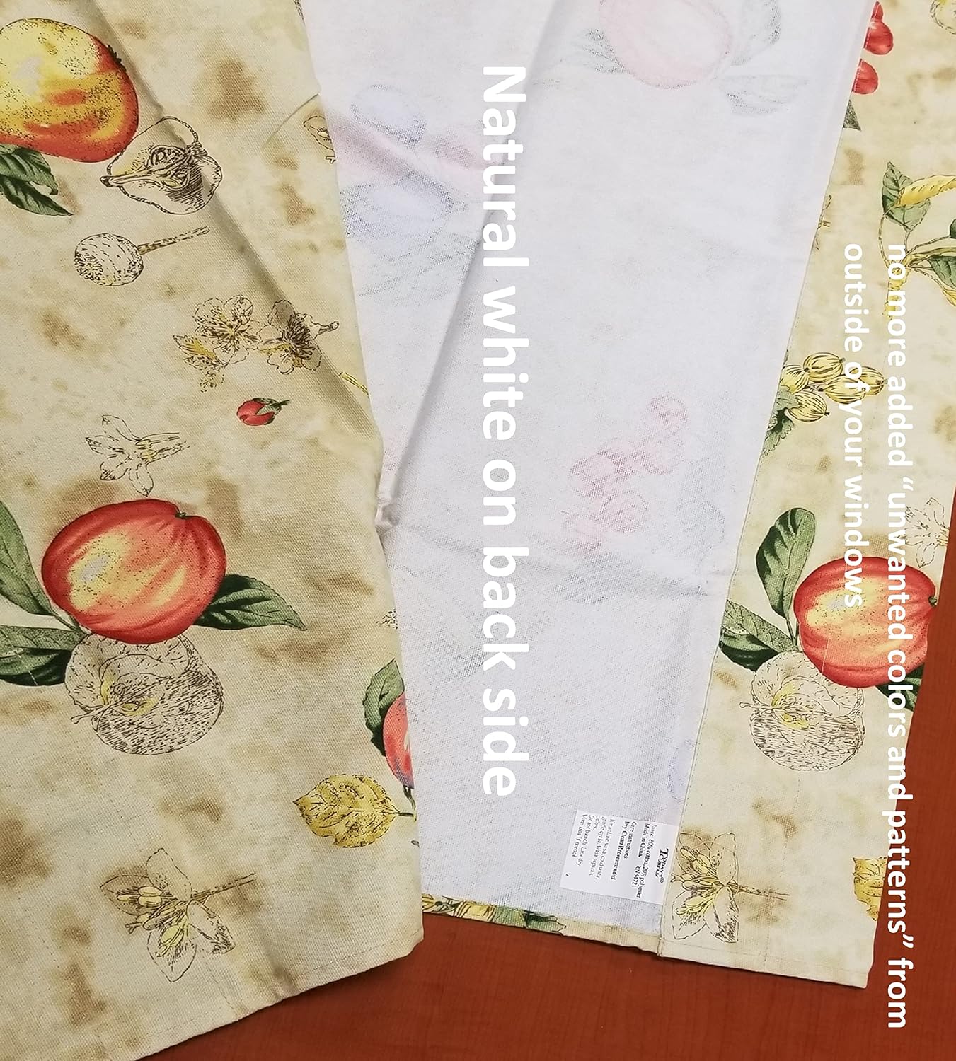 Today's Curtain Orchard Kitchen Sailcloth Tier Curtain, 24-inch, Sand,56W X 24L