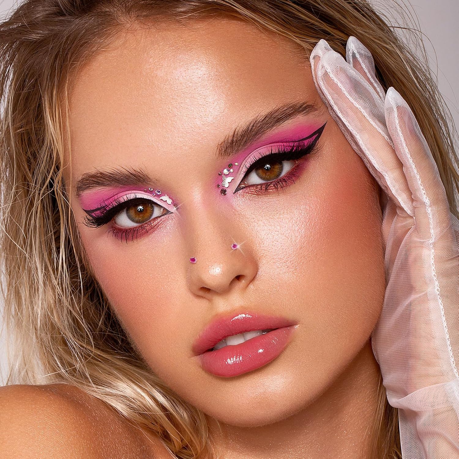 Small Gold Birthstone Nose Stud for Women 20G, Hypoallergenic Nostril Solid 3mm Round CZ Nose Rings Studs for Women Tiny Gold Nose Piercing Jewelry - Image 7