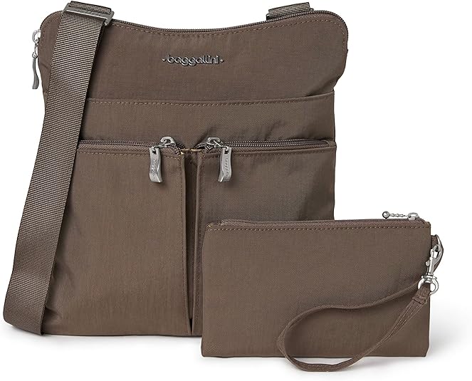 Baggallini Horizon Crossbody Bags for Women 10x10.5 Lightweight Water-Resistant Nylon RFID