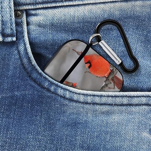 Miniatura 8 de Northern Cardinal - Funda protectora compatible con Airpods 1 y 2 Bluetooth, caja de almacenamiento divertida con llavero