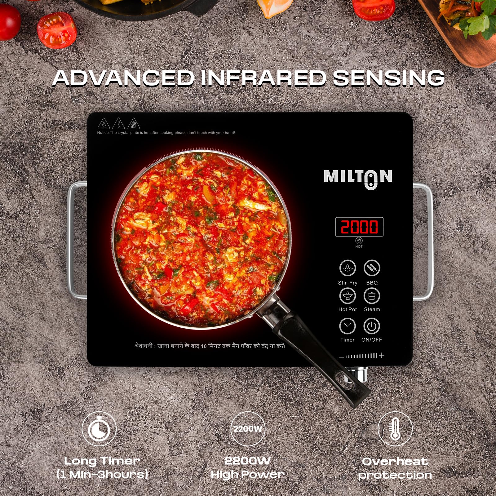 MILTON Infrared Cooktop - Fast & Precise Cooking -2