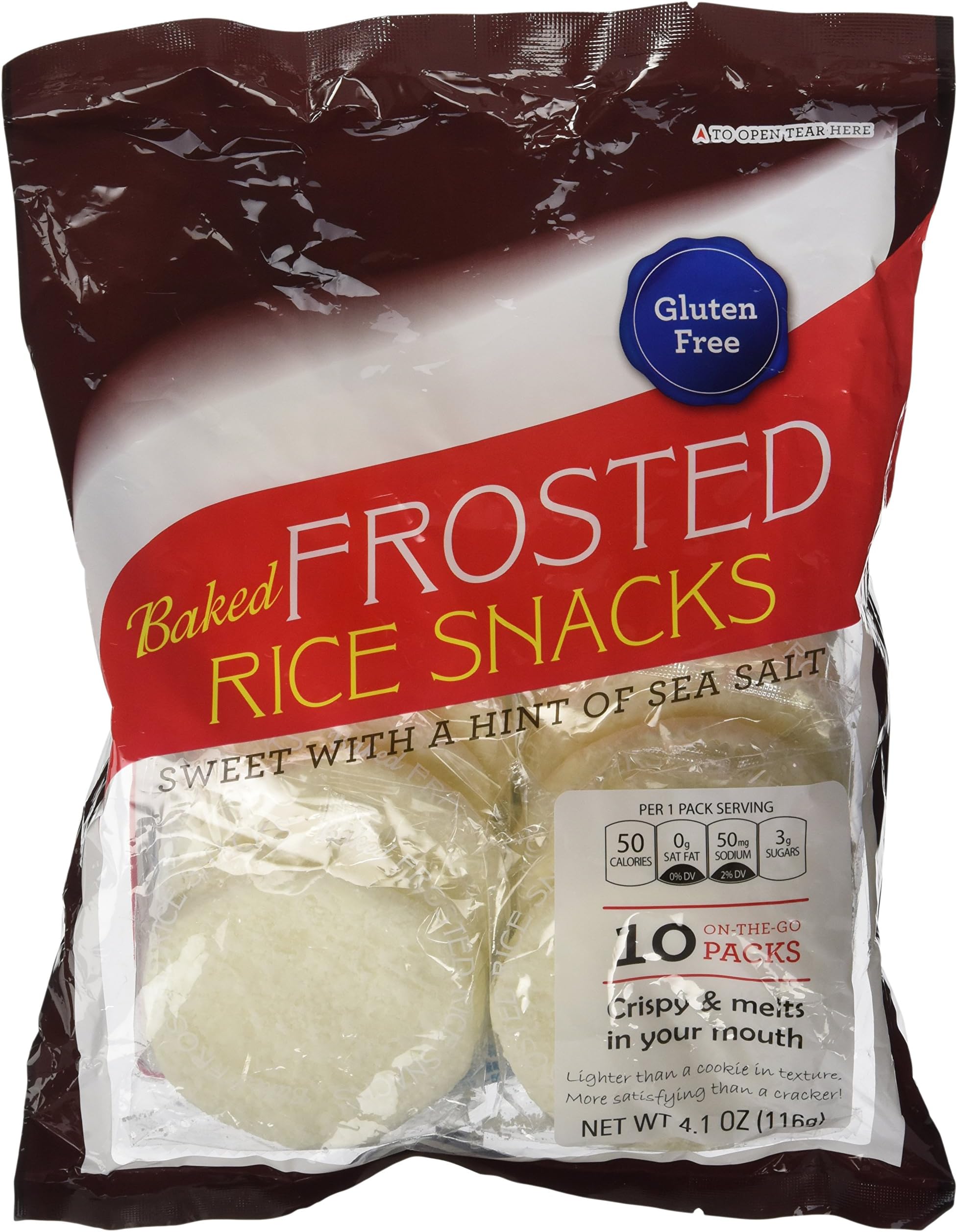 Kameda Baked Frosted Rice Snacks, 4.1 Ounce Bag