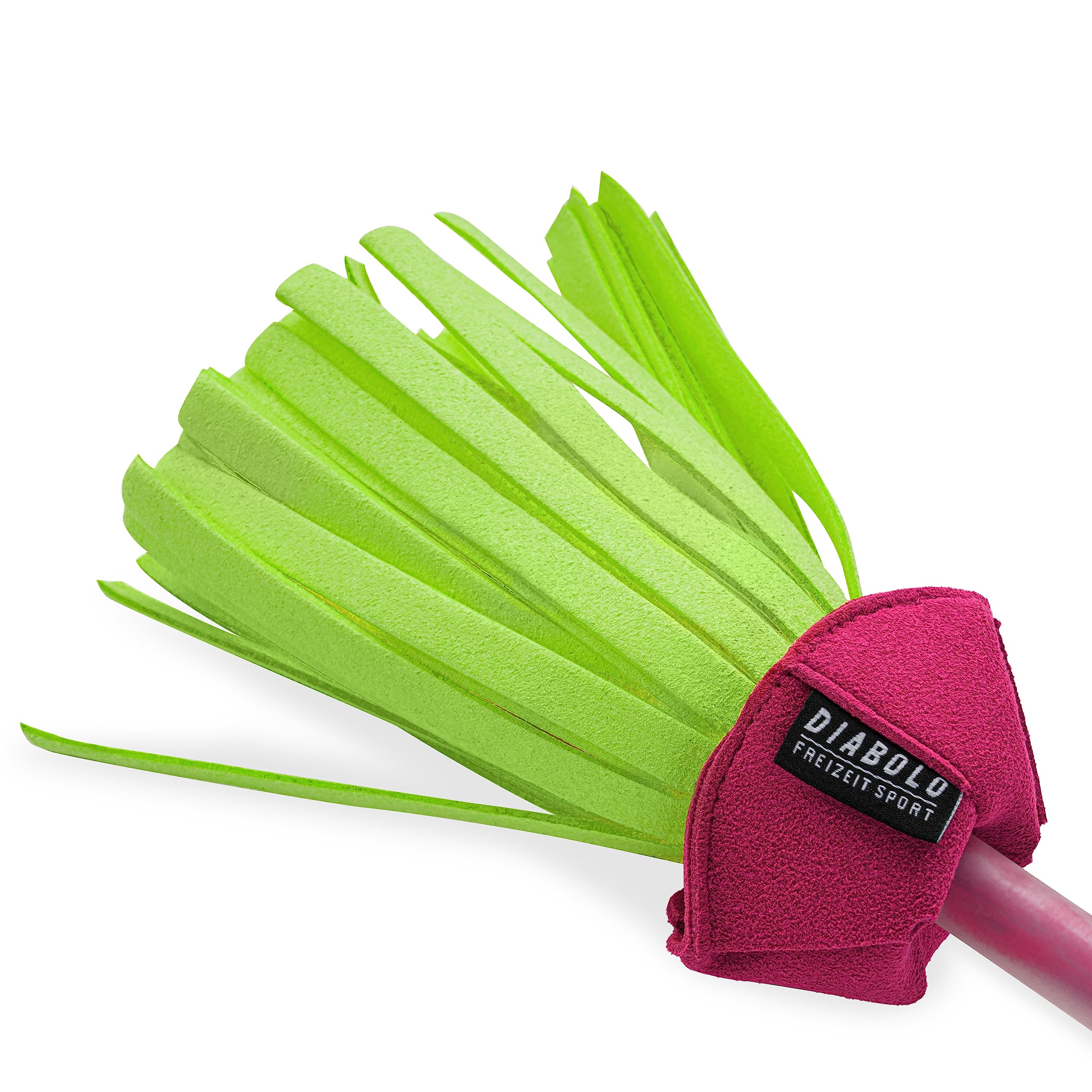 Diabolo Freizeitsport Flowerstick Pro Bâton de fleurs en fibre de verre avec 2 baguettes manuelles Réactif aux UV Peint à la main