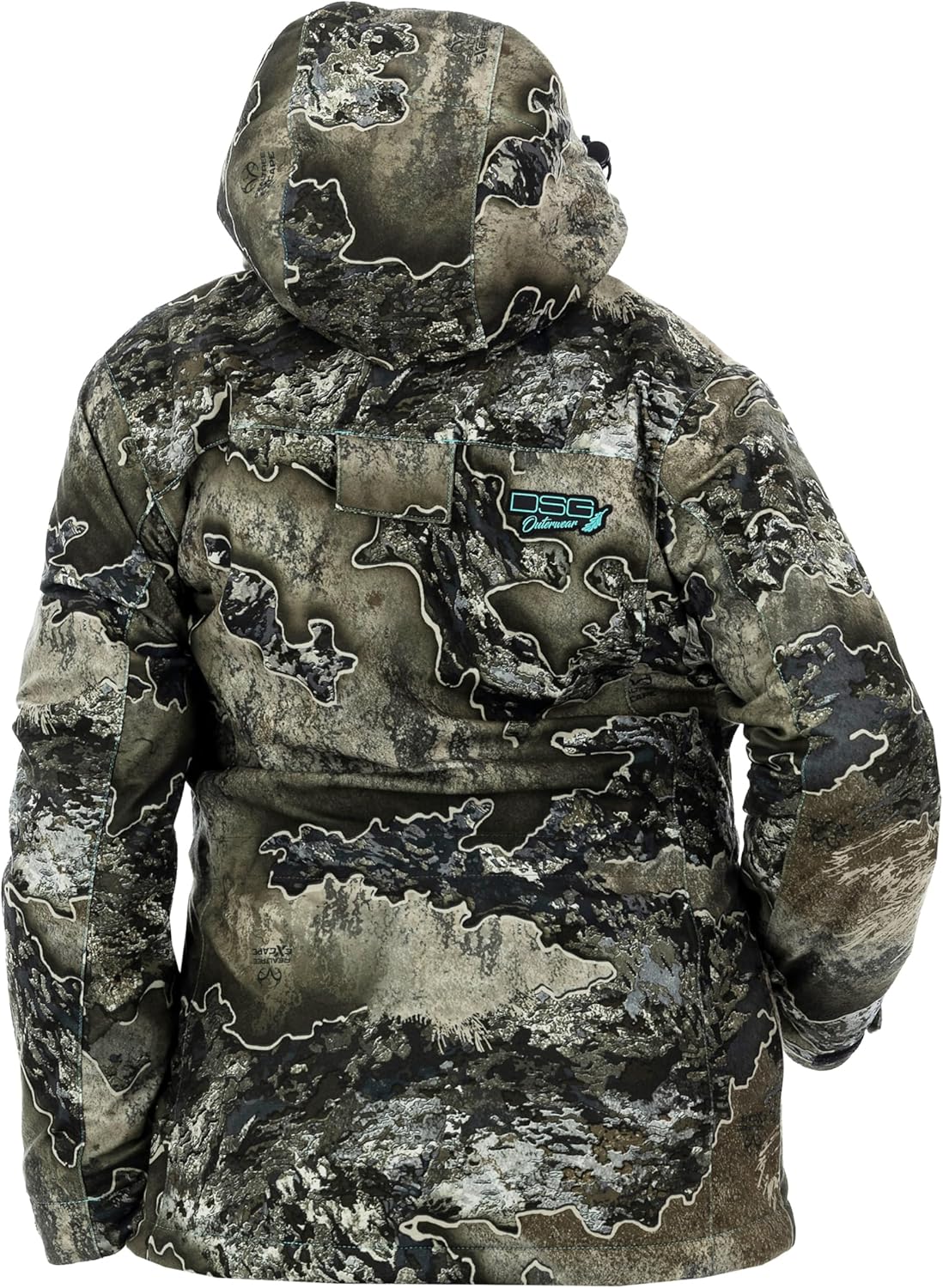 DSG Outerwear Women's Kylie 5.0 3-in-1 Hunting Jacket - Waterproof, Insulated, Camo, Blaze, with Zip in Fleece Liner