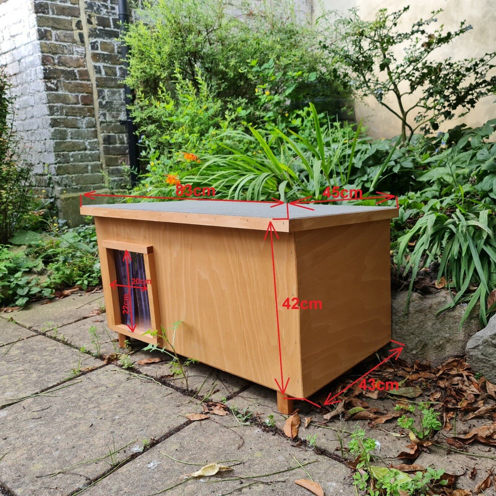 Large Cat House Wooden Pet House For Outdoors