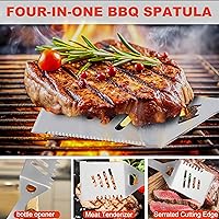 Vista 3 de Grilljoy Accesorios de BBQ Juego de Herramientas de Parrilla - 22 Piezas de Acero Inoxidable Accesorios de Parrilla de Barbacoa para Parrilla al