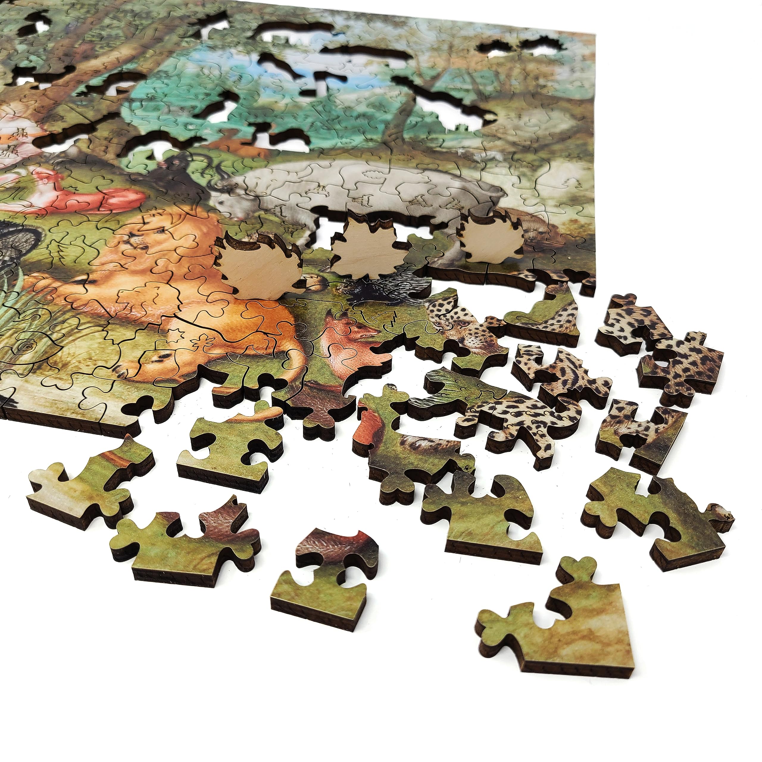 FoxSmartBox - Puzzle in legno per adulti, forma unica, 390 pezzi, motivo: Orfeo, 390 pezzi