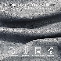 Vista 119 de Fundas para sillas reclinables con aspecto de cuero, funda elástica de 4 piezas, funda suave para silla reclinable, protector de muebles lavable